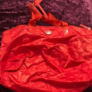 Red Coach Women's Bag vintage
